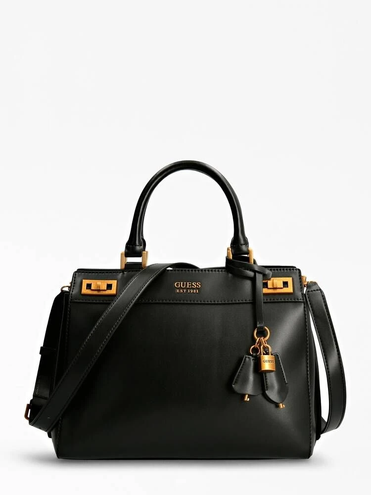 Guess Laukku Katey Luxury Satchel Black 1 Guess Laukku Katey Luxury Satchel Black