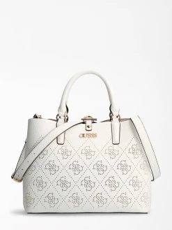 Guess Laukku Amara Girlfriend Satchel White