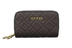 Guess Lompakko Lorey Double Zip Mini Wallet Black