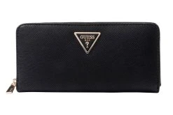 Guess Lompakko Laurel Slg Large Zip Around Black