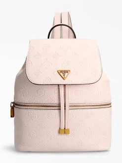 Guess Reppu Helaina Flap Backpack Pale Rose