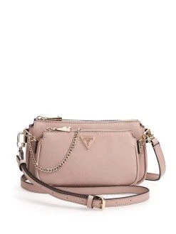 Guess Olkalaukku Alexie Double Pouch Crossbody Ros