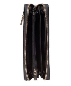 Guess Lompakko Laurel Slg Large Zip Around Black -Guess Shop 2001003986207 2