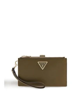 Guess Lompakko Laurel Slg Dbl Zip Organizer Olv